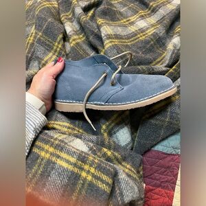 Roamers Desert Boots Size 5 Denim Blue